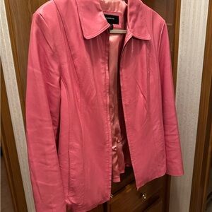 Vintag Pink Leather Jacket